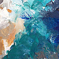 On A Summer Breeze- contemporary abstract art Painting by Linda Woods On A Summer Breeze- contemporary abstract art Painting by Linda Woods