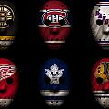 Original Six Jersey Mask Photograph by Joe Hamilton Original Six Jersey Mask Photograph by Joe Hamilton