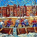 Outdoor Hockey Rink Winter Landscape Canadian Art Montreal Scenes Carole Spandau by Carole Spandau Outdoor Hockey Rink Winter Landscape Canadian Art Montreal Scenes Carole Spandau by Carole Spandau
