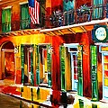 Outside Pat O'Brien's Bar Painting by Diane Millsap Outside Pat O'Brien's Bar Painting by Diane Millsap
