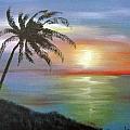 Palm Sunset by Luis F Rodriguez Palm Sunset by Luis F Rodriguez