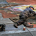 Paris street artist Photograph by Nigel R Bell Paris street artist Photograph by Nigel R Bell