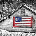 Patriotic American shed Photograph by Jeff Folger Patriotic American shed Photograph by Jeff Folger