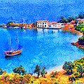 Pelion Tzasteni Painting by George Rossidis Pelion Tzasteni Painting by George Rossidis