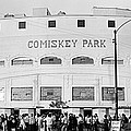 People Outside A Baseball Park, Old Photograph by Panoramic Images