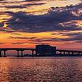 Perdido Bridge Sunrise Digital Art by Michael Thomas Perdido Bridge Sunrise Digital Art by Michael Thomas