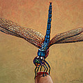 Pet Dragonfly Painting by James W Johnson Pet Dragonfly Painting by James W Johnson
