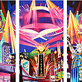 Phish New York for New Years Triptych Drawing by Joshua Morton Phish New York for New Years Triptych Drawing by Joshua Morton