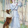 Picking Roses Painting by William Henry Margetson Picking Roses Painting by William Henry Margetson