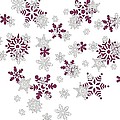 Pink and White Snowflakes With Transparent Background Digital Art by Taiche  Acrylic Art - Fine Art America