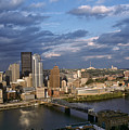 Pittsburgh Skyline at Dusk Photograph by Jeff Goulden Pittsburgh Skyline at Dusk Photograph by Jeff Goulden