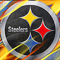 Pittsburgh Steelers Football Painting by Tony Rubino Pittsburgh Steelers Football Painting by Tony Rubino