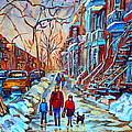Plateau Montreal Street Scene by Carole Spandau Plateau Montreal Street Scene by Carole Spandau