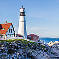 Portland Head Light House Cape Elizabeth Maine Photograph by Robert Bellomy Portland Head Light House Cape Elizabeth Maine Photograph by Robert Bellomy