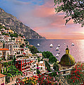 Positano Digital Art by MGL Meiklejohn Graphics Licensing Positano Digital Art by MGL Meiklejohn Graphics Licensing