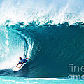 Pro Surfer Kelly Slater Surfing in the Pipeline Masters Contest Photograph by Paul Topp Pro Surfer Kelly Slater Surfing in the Pipeline Masters Contest Photograph by Paul Topp