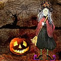 Pumpkinella The Magical Good Witch and Her Magical Cat Painting by Colleen Taylor Pumpkinella The Magical Good Witch and Her Magical Cat Painting by Colleen Taylor