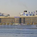 Quantum of the Seas at Dusk Photograph by Bradford Martin