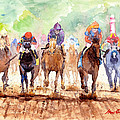 Race Day Painting by Max Good Race Day Painting by Max Good