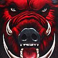 Raging Hog Painting by Glenn Pollard Raging Hog Painting by Glenn Pollard