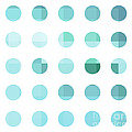 Rainbow Dots Aqua Painting by Pixel Chimp Rainbow Dots Aqua Painting by Pixel Chimp