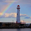 Rainbow Over Watwatam Light Photograph by Keith Stokes Rainbow Over Watwatam Light Photograph by Keith Stokes