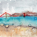 Rainy Day In San Francisco Painting by Linda Woods Rainy Day In San Francisco Painting by Linda Woods