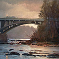 Rainy River Painting by Blue Sky Rainy River Painting by Blue Sky