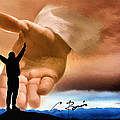 Raise Me UP Jesus Painting by Charlie Roman