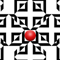Red Ball 5a Digital Art by Mike McGlothlen Red Ball 5a Digital Art by Mike McGlothlen