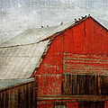 Red Barn And First Snow Photograph by Theresa Tahara Red Barn And First Snow Photograph by Theresa Tahara