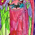 Red Cat Painting by Bianca Saad Age Eight Red Cat Painting by Bianca Saad Age Eight