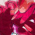 Red Tubes Painting by Kirt Tisdale Red Tubes Painting by Kirt Tisdale
