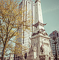 Retro Picture Of Indianapolis Soldiers And Sailors Monument by Paul Velgos Retro Picture Of Indianapolis Soldiers And Sailors Monument by Paul Velgos