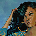 Rihanna Painting by Paul Meijering Rihanna Painting by Paul Meijering