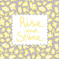 Rise and Shine- yellow and grey Mixed Media by Linda Woods Rise and Shine- yellow and grey Mixed Media by Linda Woods