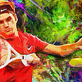 Roger Federer Digital Art by RochVanh Roger Federer Digital Art by RochVanh