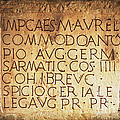 Roman Inscription Photograph by Heiko Koehrer-Wagner Roman Inscription Photograph by Heiko Koehrer-Wagner