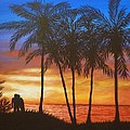 Romance in Paradise Painting by Amelie Simmons Romance in Paradise Painting by Amelie Simmons