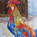 Rooster Painting by Jyotika Shroff Rooster Painting by Jyotika Shroff