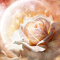 Rose - Colors Of The Moon Mixed Media by Carol Cavalaris Rose - Colors Of The Moon Mixed Media by Carol Cavalaris