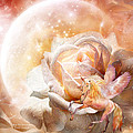 Rose For A Unicorn Mixed Media by Carol Cavalaris Rose For A Unicorn Mixed Media by Carol Cavalaris
