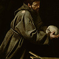Saint Francis In Meditation by Michelangelo Merisi da Caravaggio Saint Francis In Meditation by Michelangelo Merisi da Caravaggio