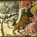 Saint Jerome and the Lion - Predella Panel Painting by Fra Filippo Lippi and Workshop Saint Jerome and the Lion - Predella Panel Painting by Fra Filippo Lippi and Workshop