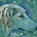 Saluki Dog Painting by Michelle Wrighton
