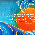 Sand Salt Sun Painting by Reina Cottier
