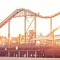 Santa Monica Pier Roller Coaster Panorama Photo Photograph by Paul Velgos Santa Monica Pier Roller Coaster Panorama Photo Photograph by Paul Velgos
