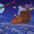 Santa's Helper Painting by Michael Humphries Santa's Helper Painting by Michael Humphries