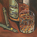 Scotch and Cigars 3 Painting by Debbie DeWitt Scotch and Cigars 3 Painting by Debbie DeWitt