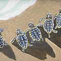 Sea Turtle Babes Painting by Anne Marie Brown Sea Turtle Babes Painting by Anne Marie Brown